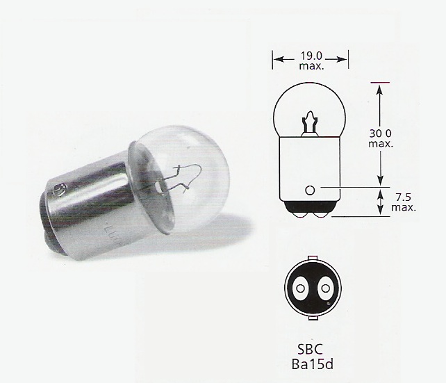 6 volt 10 watt SBC Bulb